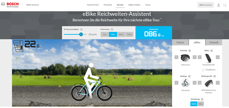 Akku-Reichweite E-Bike und Pedelec