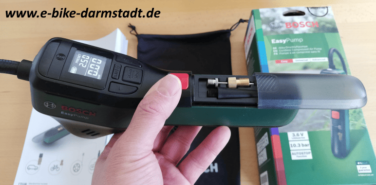 Adapter-Fach Bosch EasyPump Akku-Luftdruckpumpe